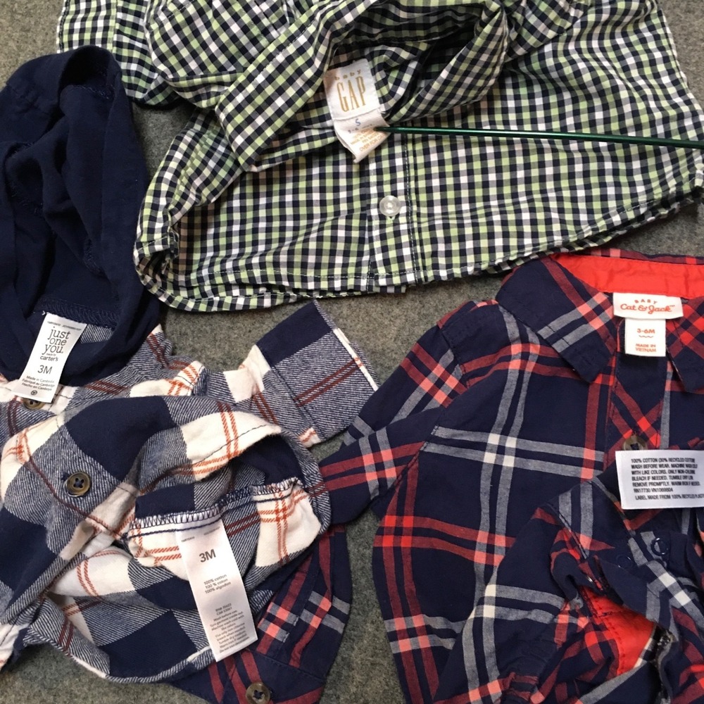 Baby Boy 3-6 Months Clothing Lot 17x Pieces Bulk Winter Corduroy Flannel Preppy - Picture 8 of 12